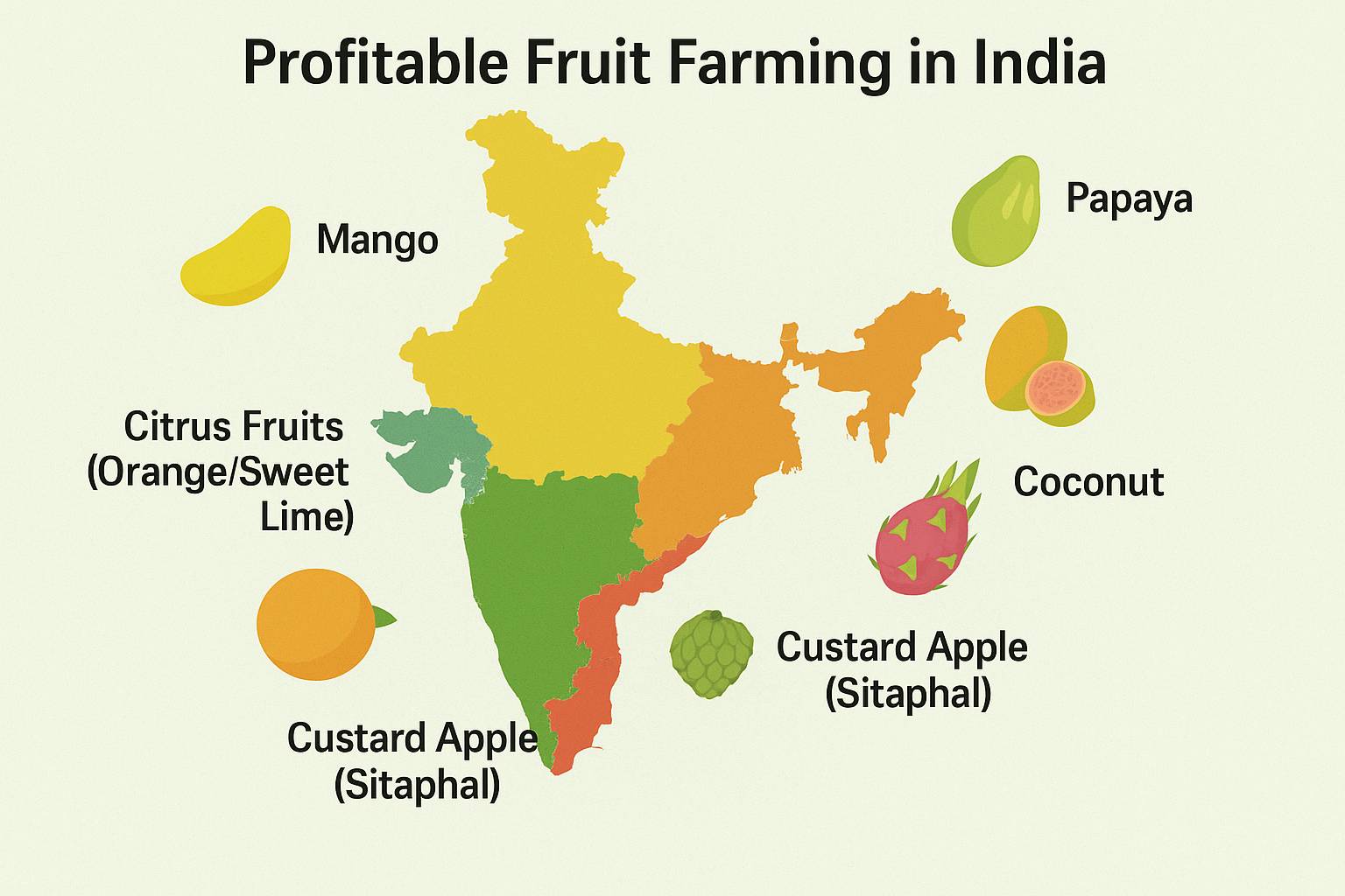 Top 10 Profitable Fruit Farming in India — St...